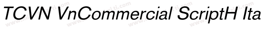 TCVN VnCommercial ScriptH Italic字体转换